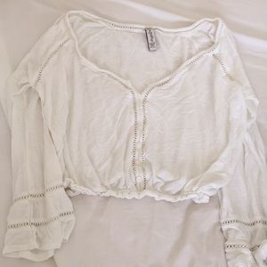White loose blouse